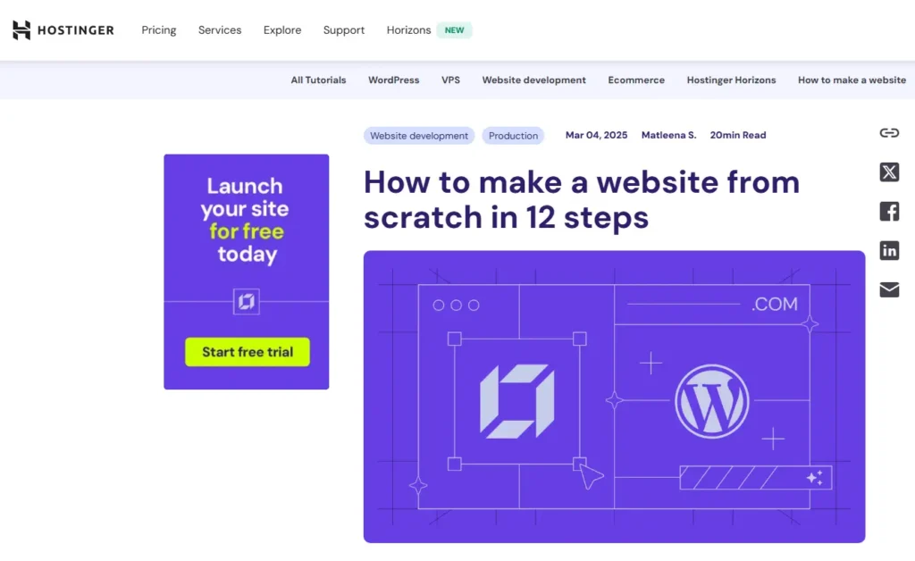 Pillar Pages: What Are They And What Benefits Do They Offer? 10 How to make a website from scratch Hostinger