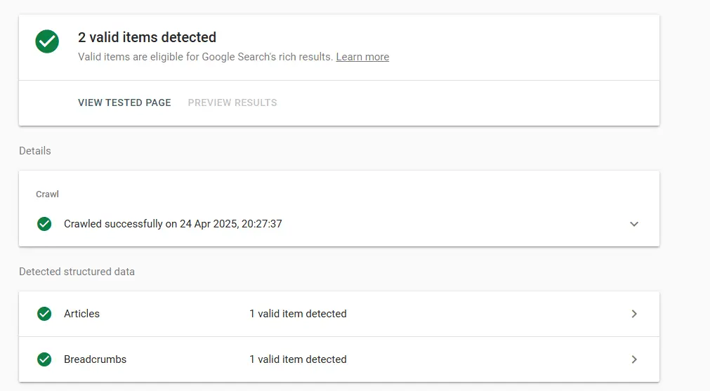 Schema Markup: What It Is and How to Use It? 20 Rich Results Test Result