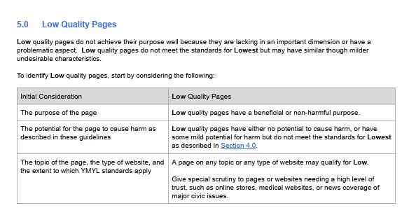 What Is Google E-E-A-T And Why Does It Matter For SEO? 3 low quality pages search quality evaluator guidelines